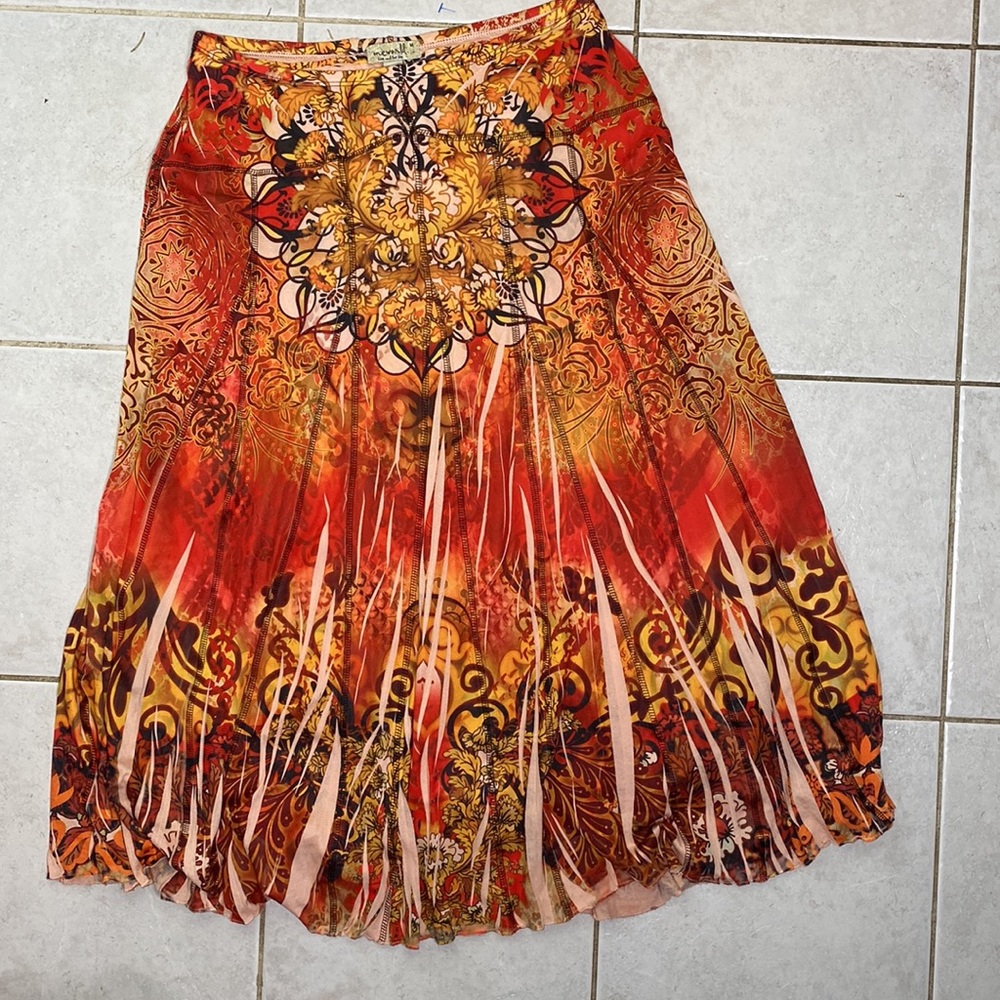 Autumn Vibes!! Oneworld boho skirt - Picture 1 of 3